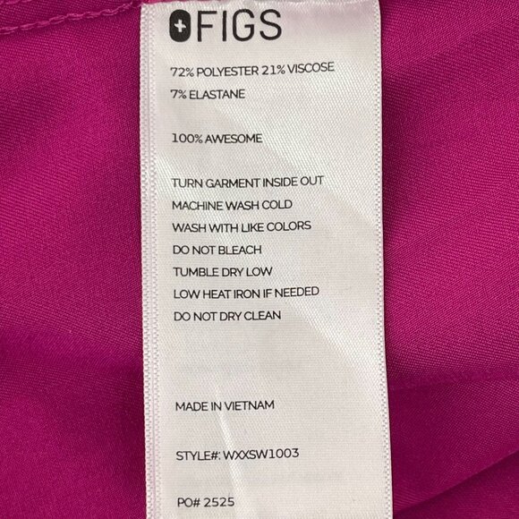 Figs Women's Pink Rafaela Oversized Medical Uniform Jacket Top Size XXL - Picture 7 of 12